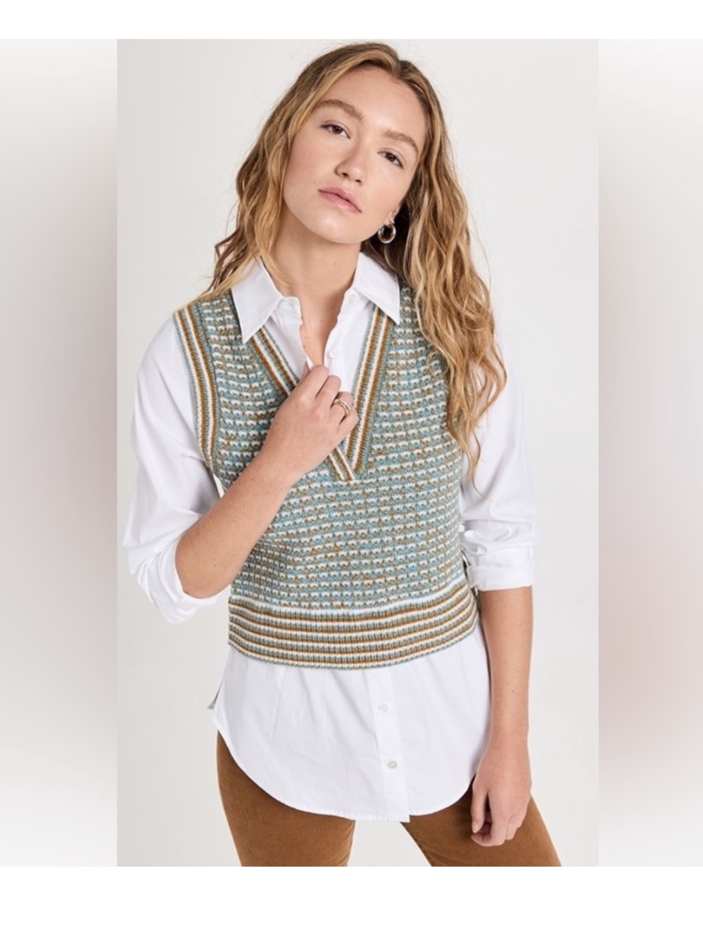 Veronica Beard Serwa Wool Vest Sz XS